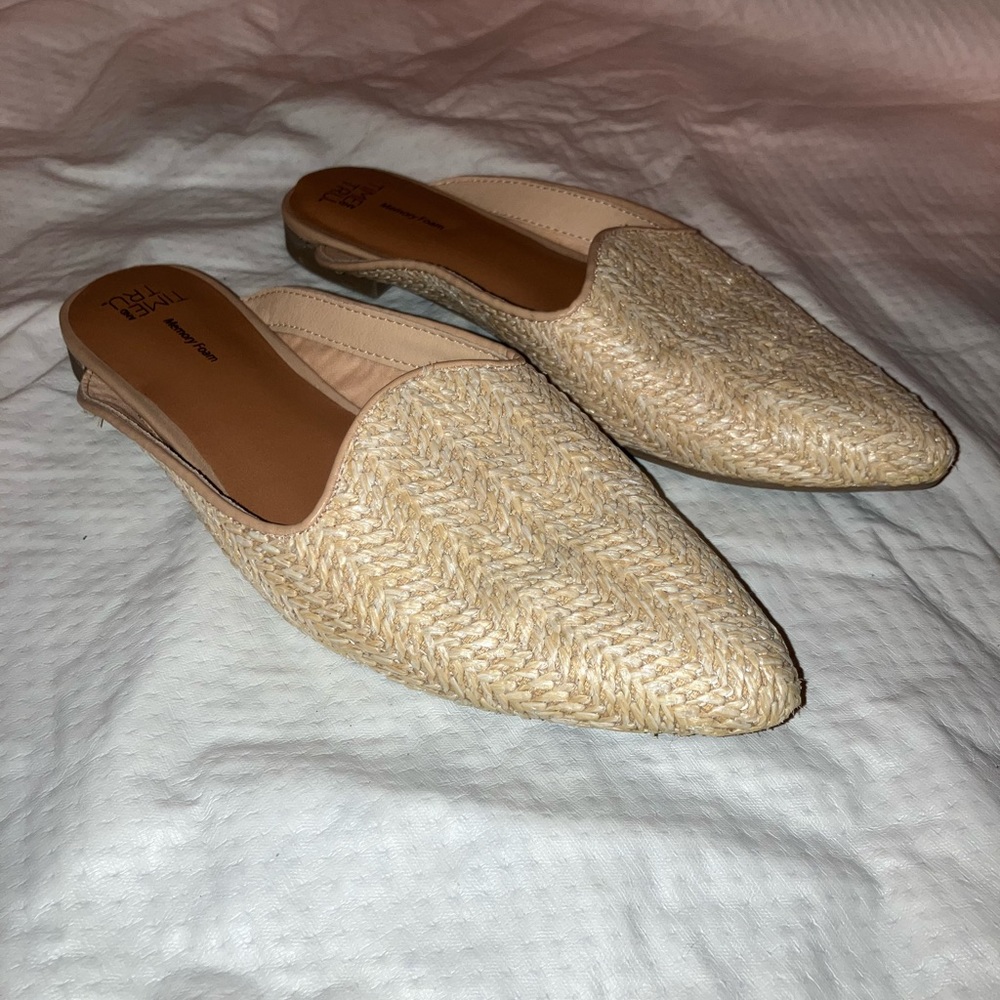 Pointed Creme Shoes